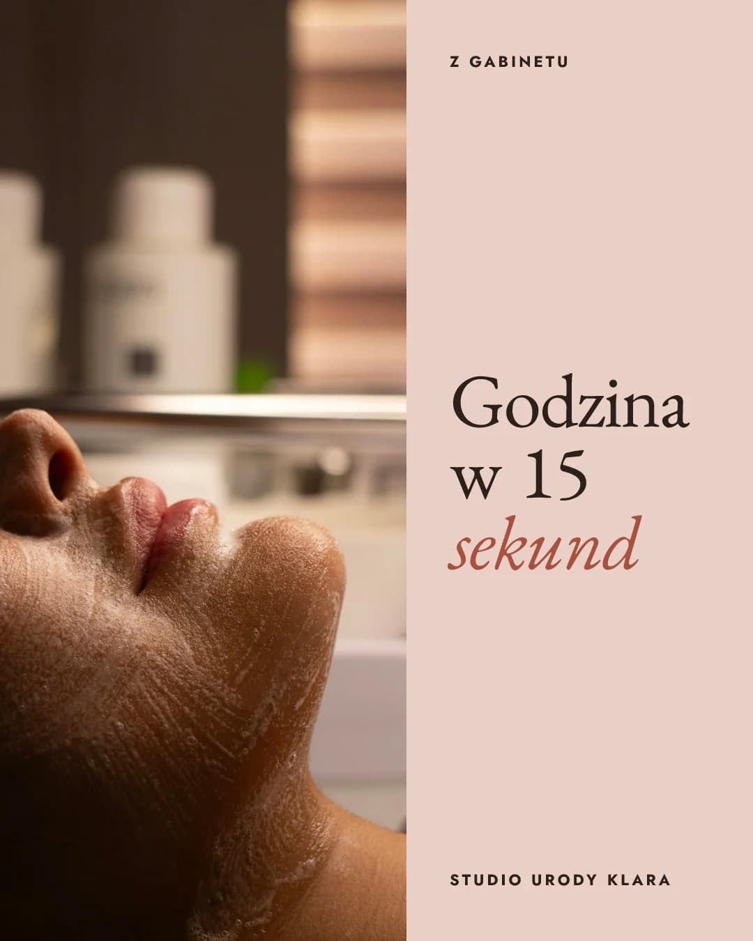 Grafika publikacji: Oczyszczanie, które trwa godzinę. Tu w 15 sekund.