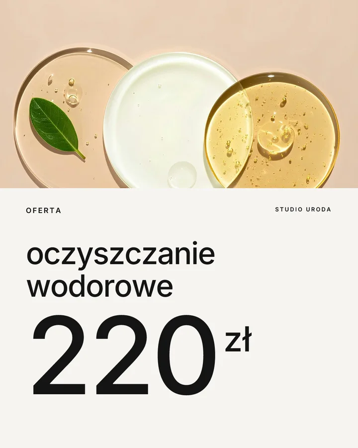 Studio Uroda, oferta: oczyszczanie wodorowe za 220 zł